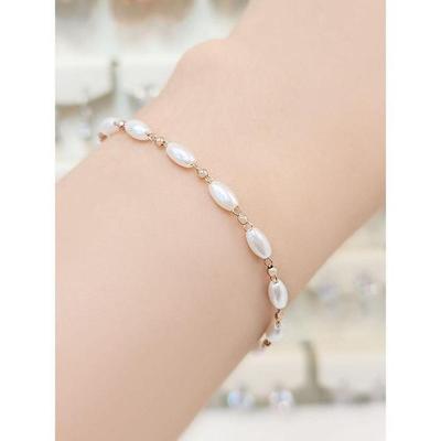 Savezone03 Volare Oval Pearl Brass Bracelet Savsss1550 (S15839427)