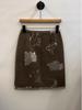 Elegant Old Money Heavy Embroidered Beaded Pencil Skirt - Quiet Luxury for Women