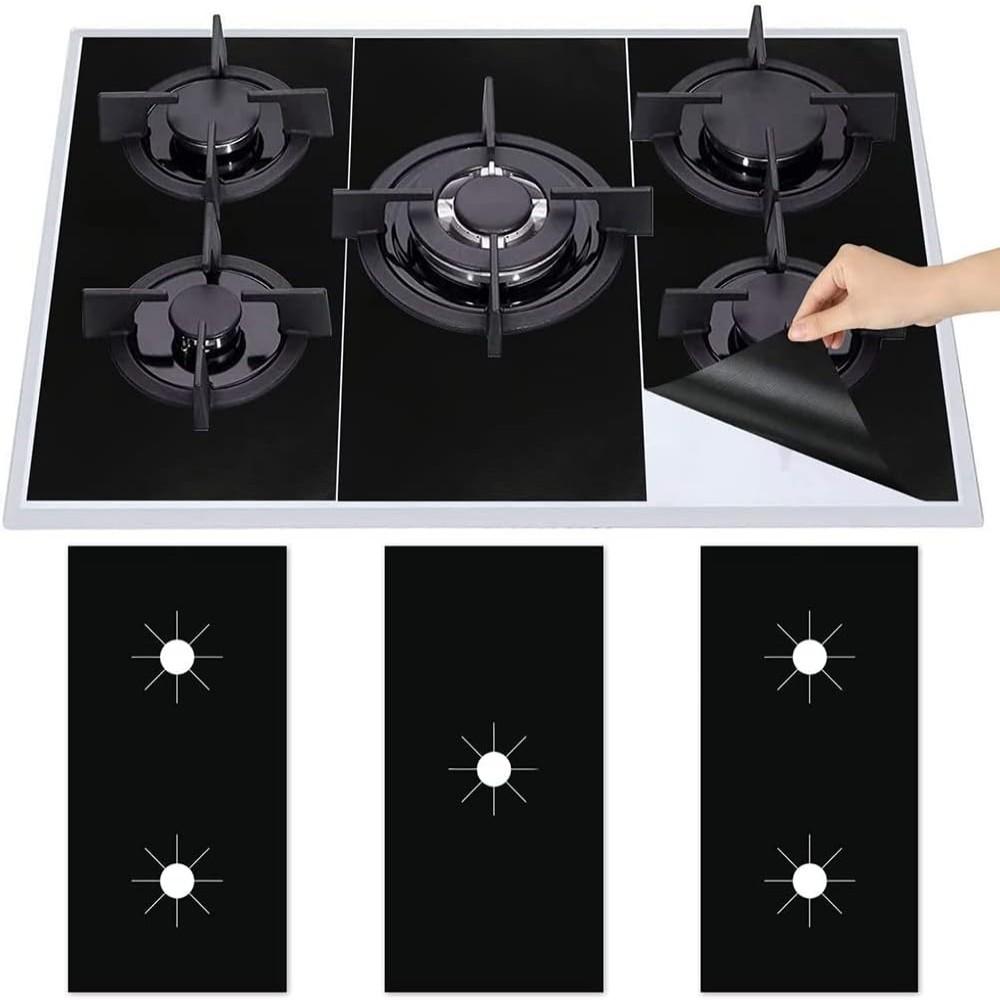 

Подушечки для покрытия духовки Кухонное антипригарное покрытие для газовой плиты Набор из 3 штук