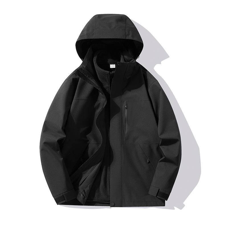 Fully Seam-Sealed Thermal Bonded 3-in-1 Windproof Waterproof Mountaineering Jacket for Men and Women