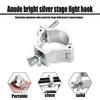 1Pcs Aluminum Alloy Stage Lights Truss Clamp Quick Release Clip Bracket DJ Light Clamps Silver 18-21mm 38-52mm Lamp Hanger Hooks