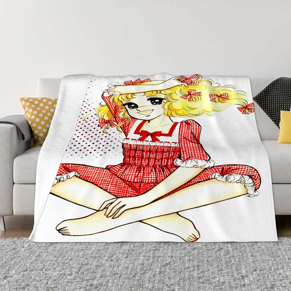 Candy Candy Throw Blanket Sofa Winter Home Interior Fluffy Soft Blankets King Size Knitted Plaid Microfiber Bedding Beach Towel