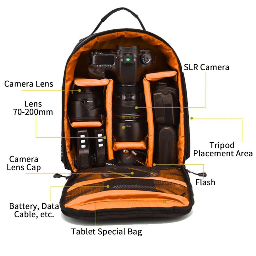 Outdoor Camera Backpack Video Digital Shoulder Camera Bag Waterproof Photo Camera Case DSLR For Camera