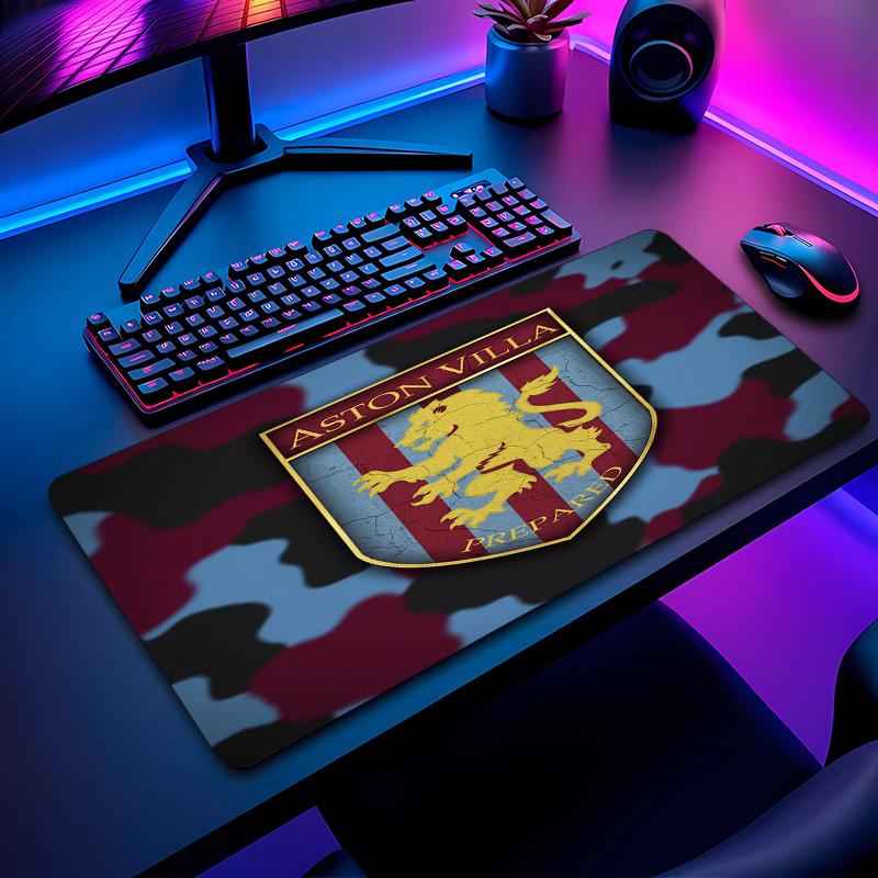 Tappetino per Mouse Stampa Calcio Aston Villa Non?Tappetino Antiscivolo in Gomma per Scrivania Impermeabile Mousepad da Gioco per Laptop Ufficio Desktop