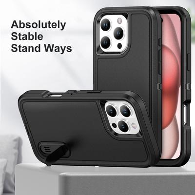For IPhone 17 Pro Max Phone Case, Hidden PC Stand with Dust Plug To Prevent Dropping. for Apple Phone Case