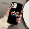 Gay Lesbian LGBT Rainbow Handyhülle für iPhone 11 12 13 14 Pro Max Mini X XR XS SE 2020 6S 7 8 Plus Samsung Galaxy S21 S22 Cover