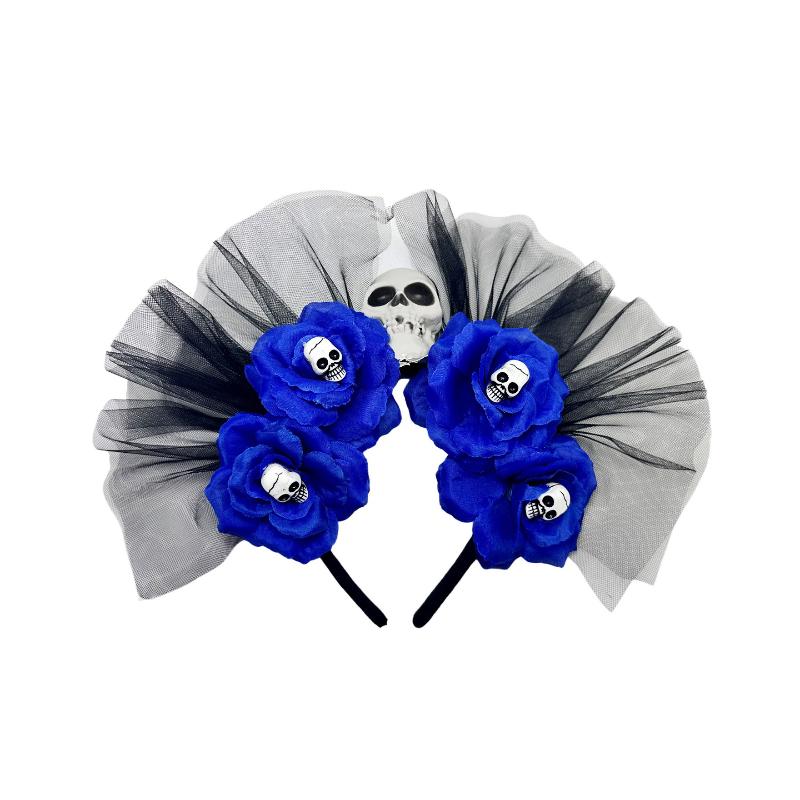 Rose Flower Crown Headband Photo Props Boho Halloween Headwear Party Costume Day Of The Dead Headpiece