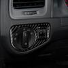 1Set Self-adhesive Left Car Headlight Switch Frame Trim Stickers Carbon Fiber Car Decoration for Volkswagen Golf 7 2013-2017