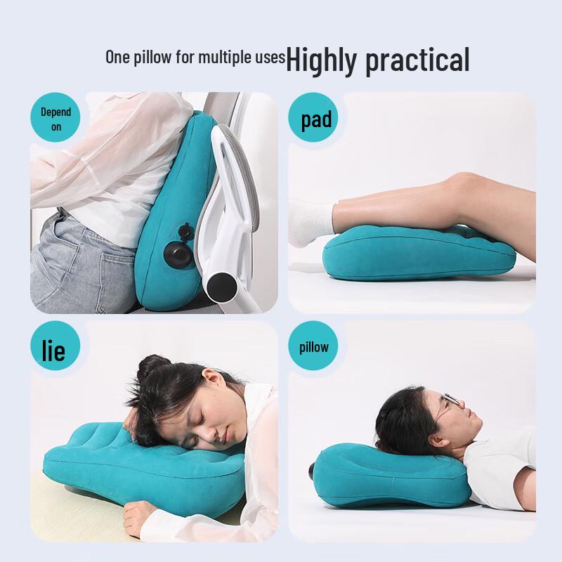 Easy Travel Press-Type Inflatable Lumbar Support Pillow