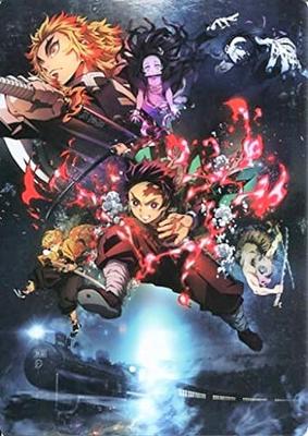 Demon Kimetsu No Yaiba the Mugen Train Desk Pad B Key Visual Official Theater Merchandise Slayer Movie