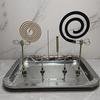 Magnetic Incense & Mosquito Coil Holder For Home Outdoor Camping Adjustable Angle Clamp Universal Moxa Stick Bracket
