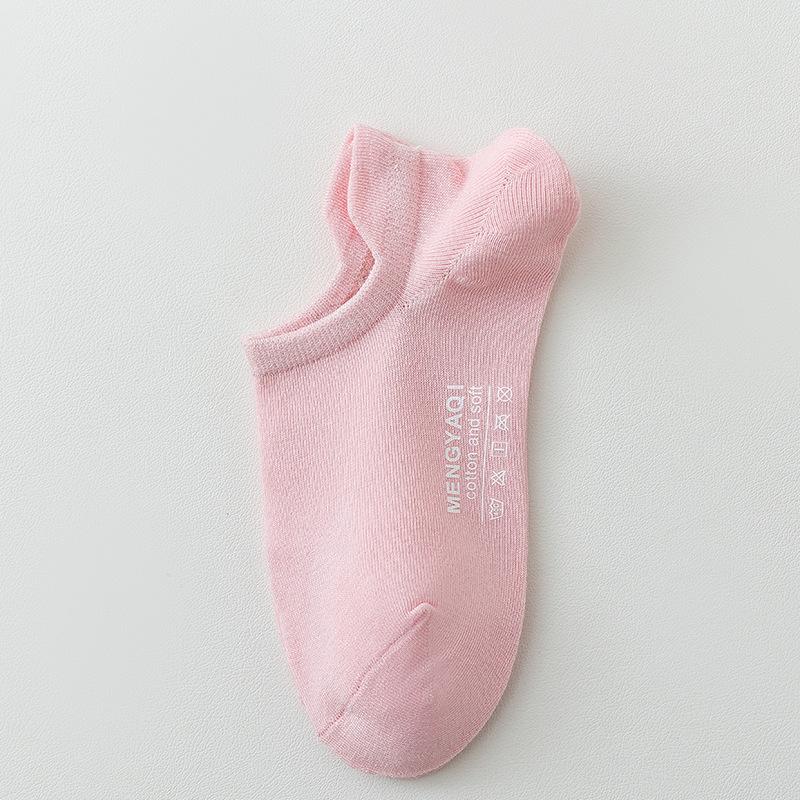 Women's Summer Thin Short Socks, Anti-slip and Non-dropping Heel Cotton Socks, Shallow Mouth Invisible Boat Socks, Women's Socks