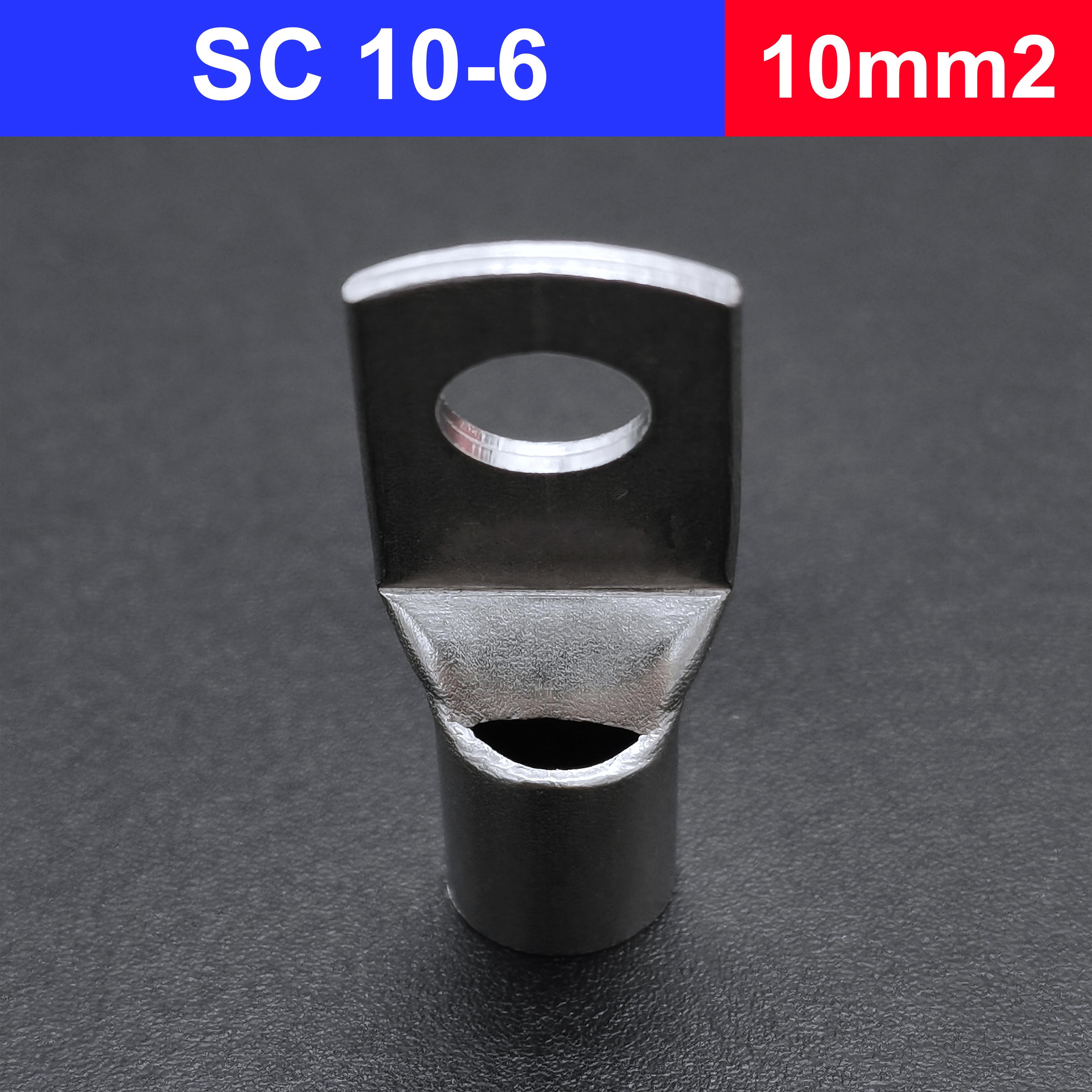 

20/10/5 шт. 4-10мм² Клемний дріт Зварювальний кабельний з єднувач Комплект Болт Отвір Луджені Кабельні Наконечники підходять SC4-6 SC6-6 SC6-8 SC10-6 10PCS