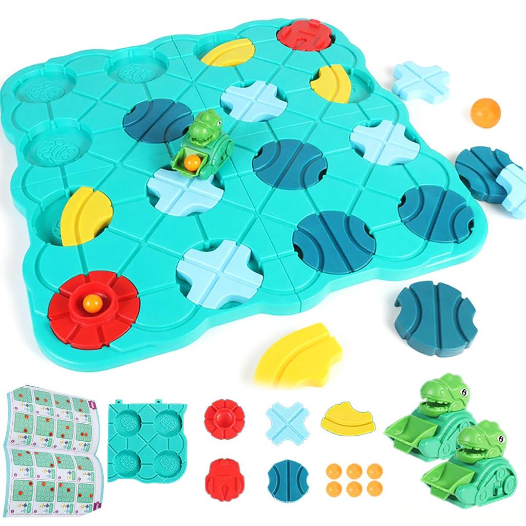 Logical Route Puzzle, a Montessori-inspired educational programming toy with 118 puzzles and 5 levels of difficulty. It develops logical thinking,