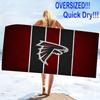 Atlanta Falcons Print Beach Towel, Large Soft Quick Dry Towel for Beach Camping Swimming