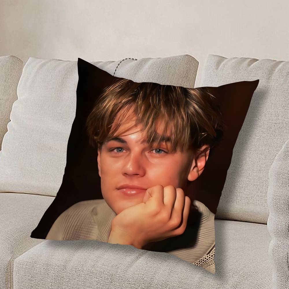 L-Leonardo D-Dicaprio YoungS Pillow Case Sofa Living Room Bedroom Headboard Backrest Cushion Square Cushion Nap Time
