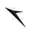 New Universal Engine Side Fender Wing Emble Badge Bonnet Sticker Carbon Fiber Color