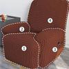 Elegant Elastic Bubble Grid Tub Single Armchair Cover with Armrests, Soft and Comfortable Single Seats Sofa Cover for Relaxation