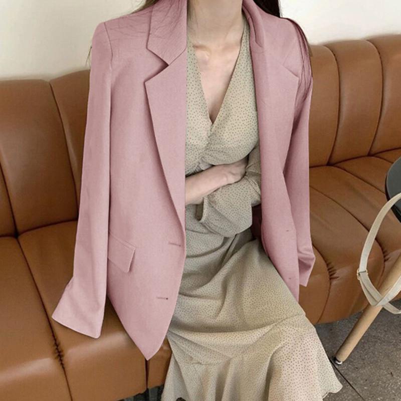 Suit Jacket for Women Spring Women's Clothing Small Pink Casual Student Suit for Women Jackets & Coats Women’s