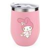 My Melody Tumbler Lid Stainless Steel Vacuum Insulated 350ml Double Structure Keeps Cold Spill-resistant Beer Coffee Stylish Birthday Wedding Gift.