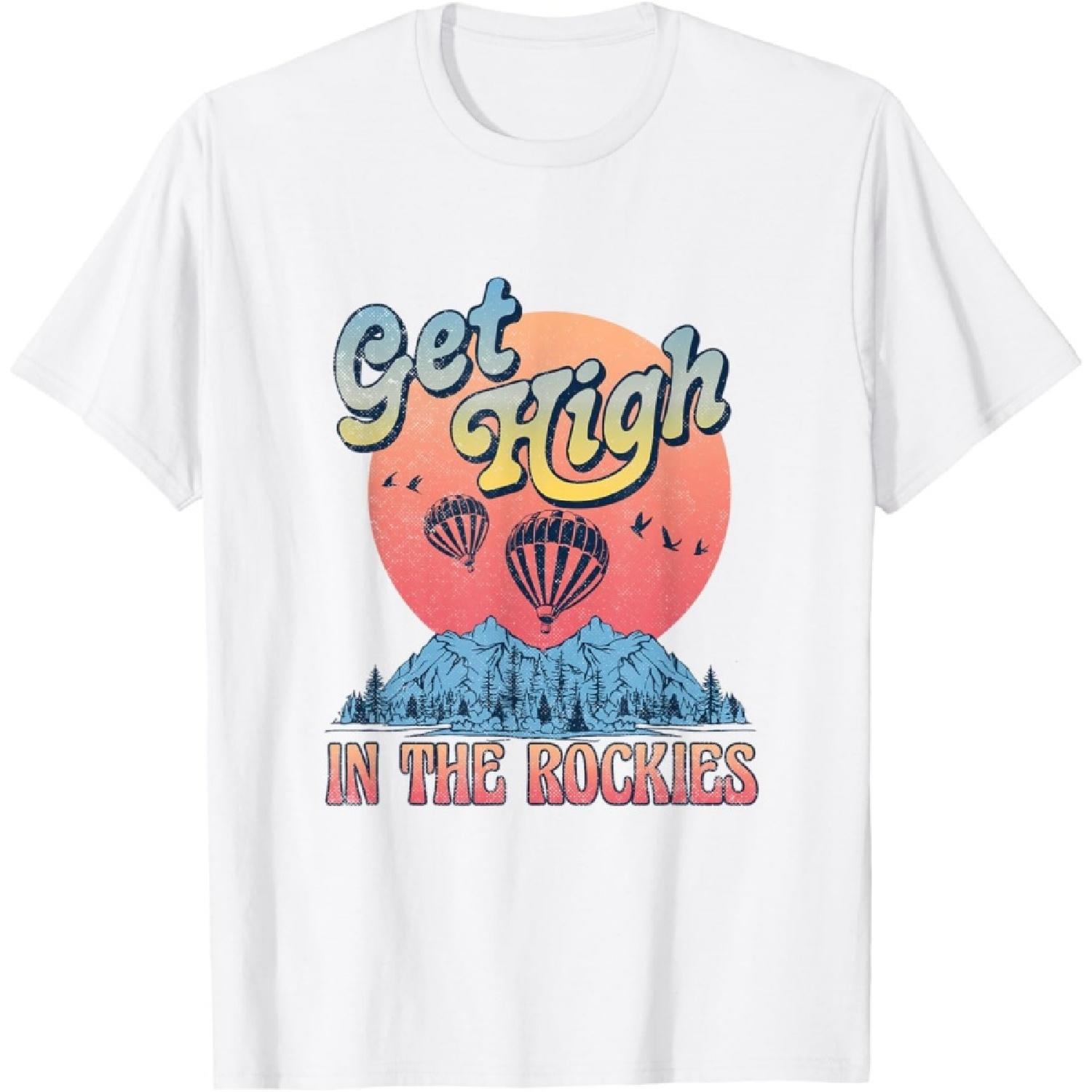 Получи кайф в Скалистых горах Винтажная футболка Национального парка Скалистые горы XXXXXL белый