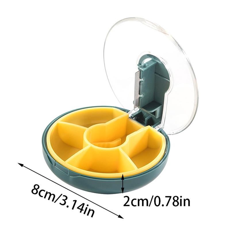 1Pcs Portable Mini Pill Cutter Splitter Divide Storage Case Medicine Cut Compartment Box Holder Pill Splitters