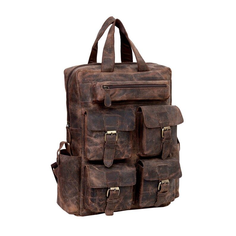 Кожаный рюкзак — фото 2