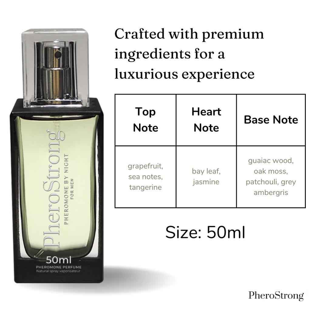 PheroStrong Pheromone by Night for Men Perfume with Pheromones for Men To Excite Women