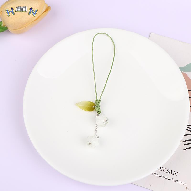 Cute Tulip Flowers phone Strap Lanyards Charms Mobile Phone Case Keychain Car Key Chains Headset Cover Hang
