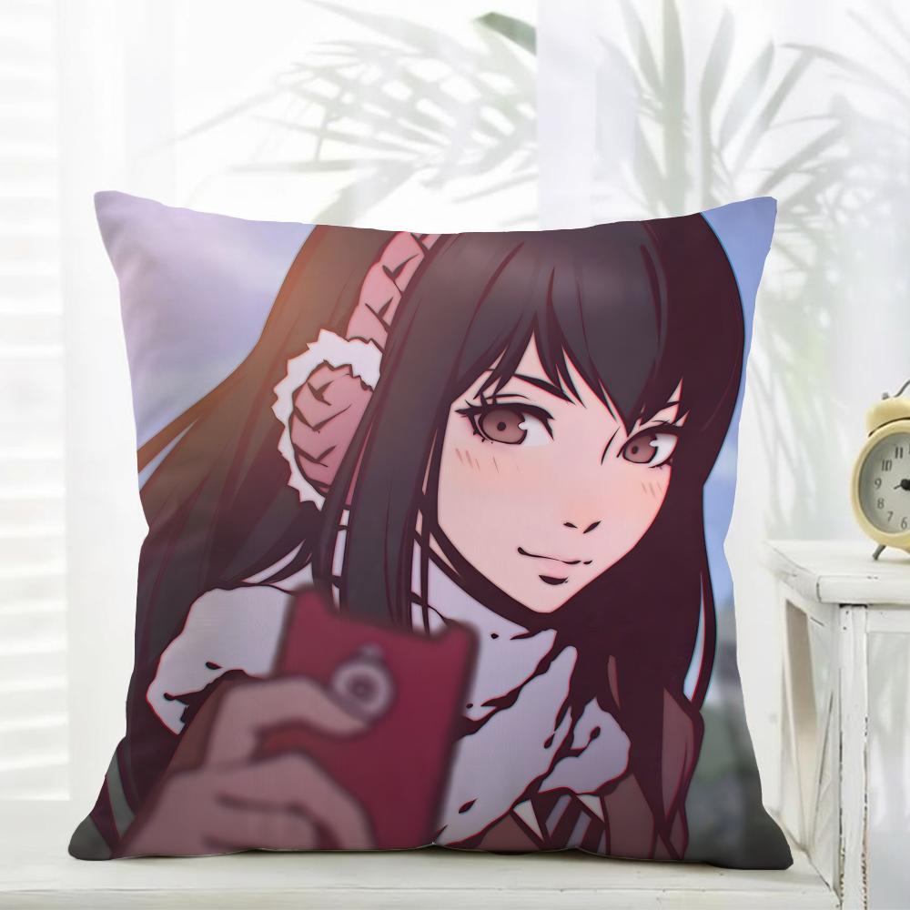Casual Fashion PParasite Anime Cushion Cover Daily Washable Linen Pillowcase Soft  for Sofa Bed Home Room Decor