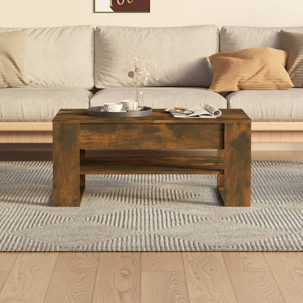 Coffee Table, Smoked Oak, 102X55X45 Cm