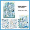 New Desert Castle 3D Landscape Stickers Cartoon Stacking Pasting DIY Cabin Scene Stickers Scene Game Stickers Unisex Gifts