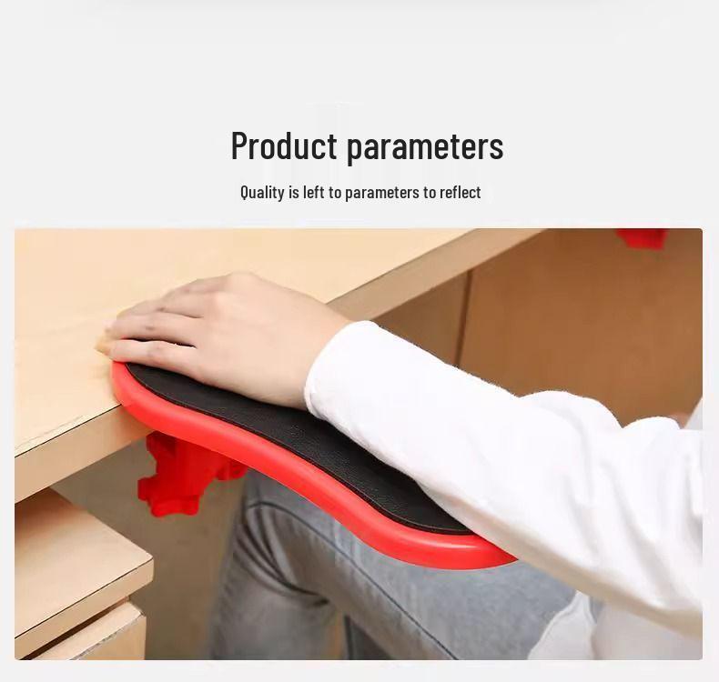 Roterbar arm- och handledsstödsmusmatta med armbågsstöd