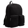 Calvin Klein Commuter Campus Style Multi-Pocket Simple Embroidered Label Fabric Backpack Men Backpack Space-Black HH3946-001