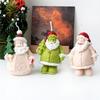 Silicone Molds Ornament Molds Santa Claus Theme Silicone Candle Molds Candle Making Supplies Silicone Texture for Candle