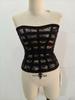 Pure Desire Lace Patchwork Strapless Bra Top - Women's Elegant Waist-cinching Slim Fit Vest