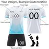 Personalised Shirts Kit Mens Girls With Name Number Custom Football Jerseys For Boys Training Suit