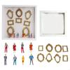 DIY Mini Museums Silhouettes Box,Shadows Box Frame Display Case,Personalize Photo Shadows Box Display with Figurine B03E