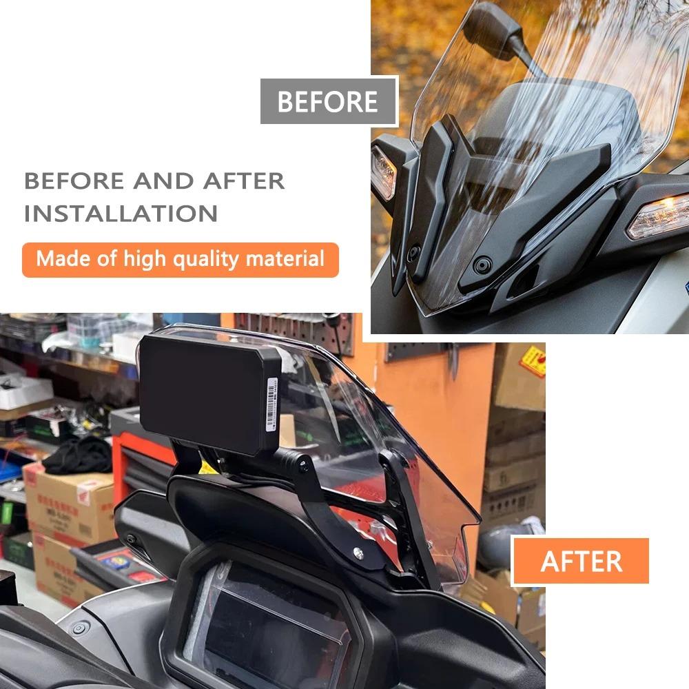 Tech Max 2025 Navigation Device Carrier For Yamaha XMax 300 Motorcycle Smart Phone Holder Support Mounting Plate XMAX300 2025