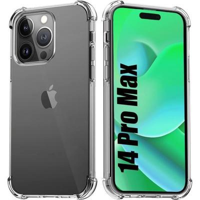 Phone Case - for iPhone 14 Pro Max - Shockproof Silicone - Transparent - Slim