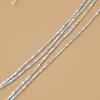 Thai Handmade Pure Silver Rhombus Beads - Fashionable and Lightweight Luxury Accessory