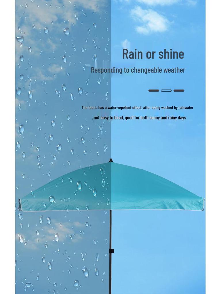 Stor kommersiell fyrkantig uteplatsparasoll – Anpassningsbar logotyp, utomhus strandparasoll