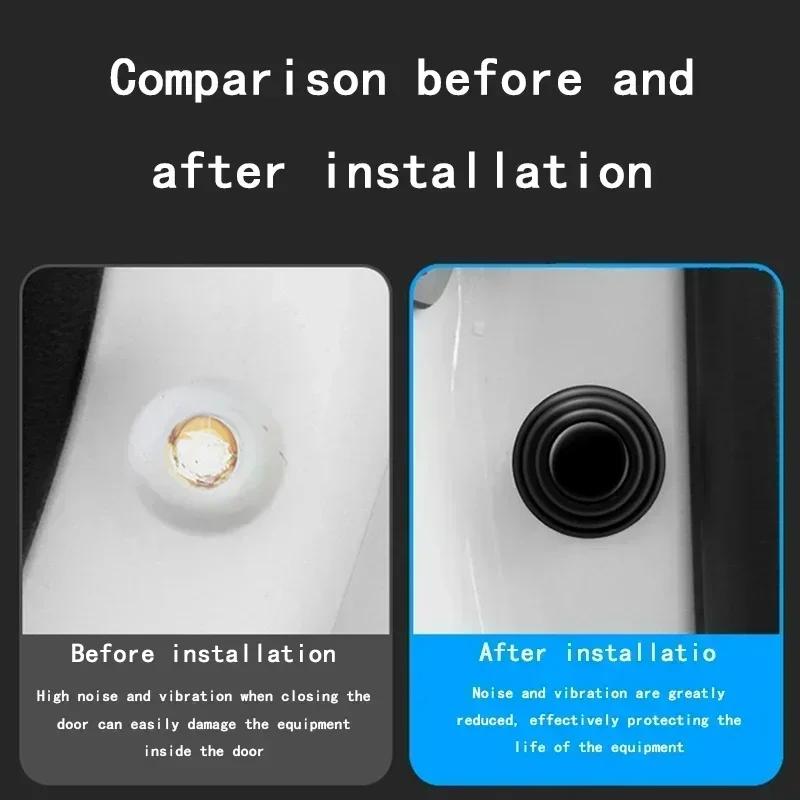 20pcs Car Door Anti-Shock Silicone Pad Universal Anti-Noise Buffer Gasket Anti-Collision Door Sticker Soundproof Crash Pad