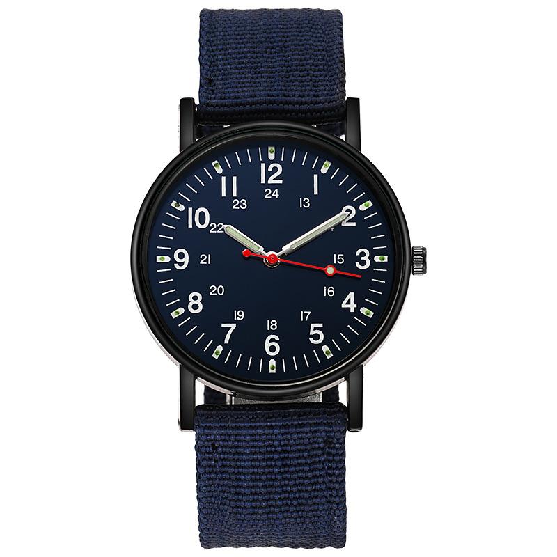 Luminous Wrist Watch Nylon Weave Band Men Watches Men Sports Quartz Watches Fashion Mens Gift