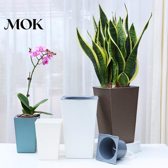 Easy Access Plant Pot Self-Watering with Drainage Holes Automatic Watering Weather-resistant Planter Flowerpot Water Storage for Indoor Outdoor Plants
