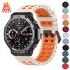 Breathable Silicone Band For Huami Amazfit T-Rex 3 2 1 T-Rex 3Pro 44mm 48mm T-Rex Ultra Colorful Strap Sport Watchband Belt