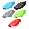 Clip-On Silicone Strainer for Pots And Pans Food Pasta Vegetable Drainer Heat-Resistant Dishwasher Safe Kitchen Colander