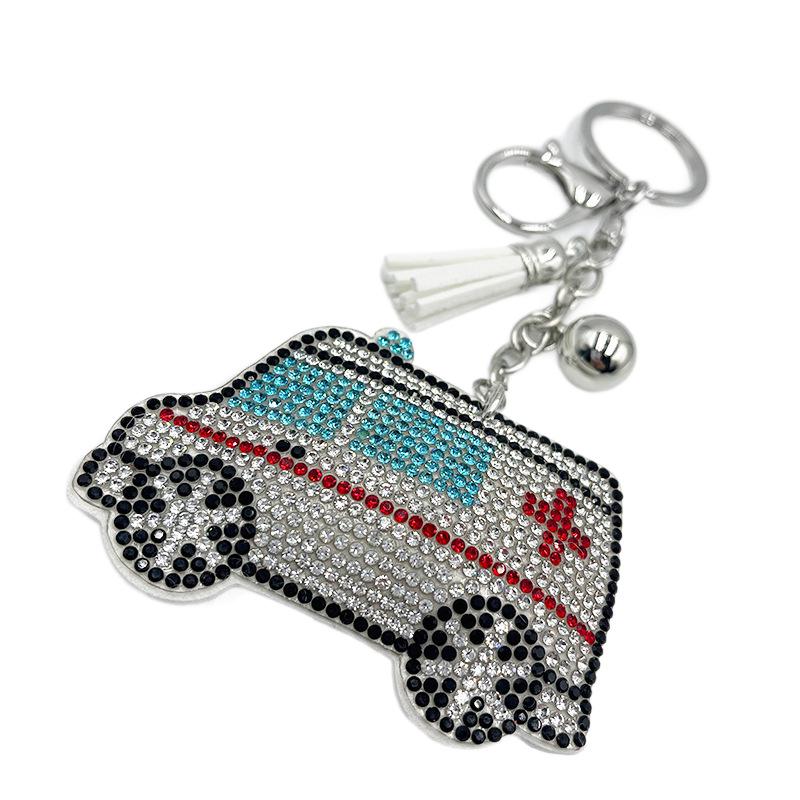 Rhinestone Medical Keychain with Tassel Pendant – Creative Accessory & Gift
