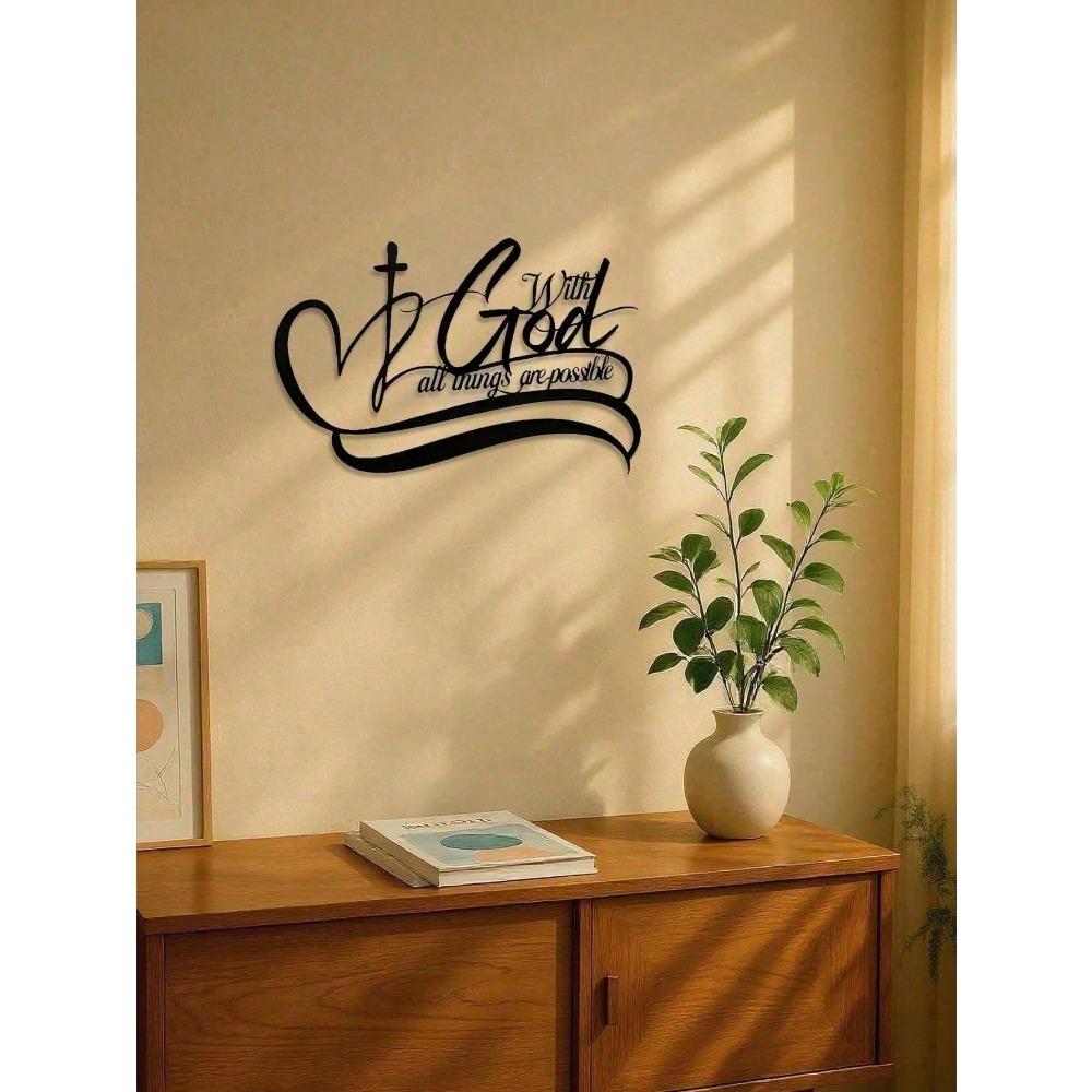 Metal Wall Art Decor Plaque for Home Office Kitchen