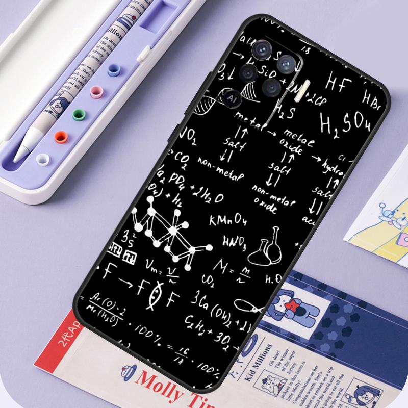 Physics Science Maths Formula For Oppo A60 A80 A40 A94 A74 A54 A15 A18 A38 A58 A78 A98 A16 A76 A96 A57 A17 A77 A5 Pro Case